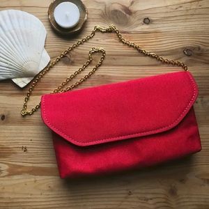 Red Chain Strap Purse